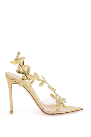 GIANVITO ROSSI Flavia Metallic Charm Sandals