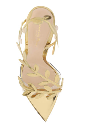 GIANVITO ROSSI Flavia Metallic Charm Sandals