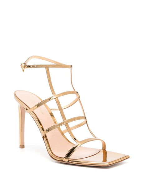 GIANVITO ROSSI Mekong Brown Calf Leather Sandals for Women - FW24 Collection