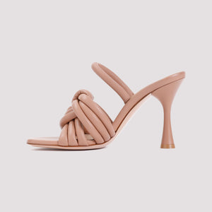 GIANVITO ROSSI Nude & Neutrals Nappa Leather Heeled Sandals for Women