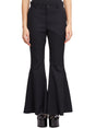 COMME DES GARÇONS SHIRT Classy Black Bootcut Wool Trousers for Women - FW23