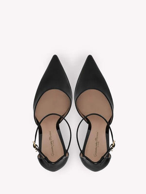 GIANVITO ROSSI Sleek Black Patent Pumps for Women - FW23 Season