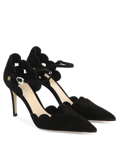 時尚黑色女性美麗D'orsay高跟鞋 - FW23系列