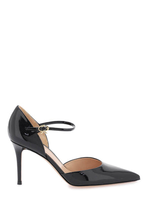 GIANVITO ROSSI Sleek and Sophisticated Black Patent Leather Pumps for Women