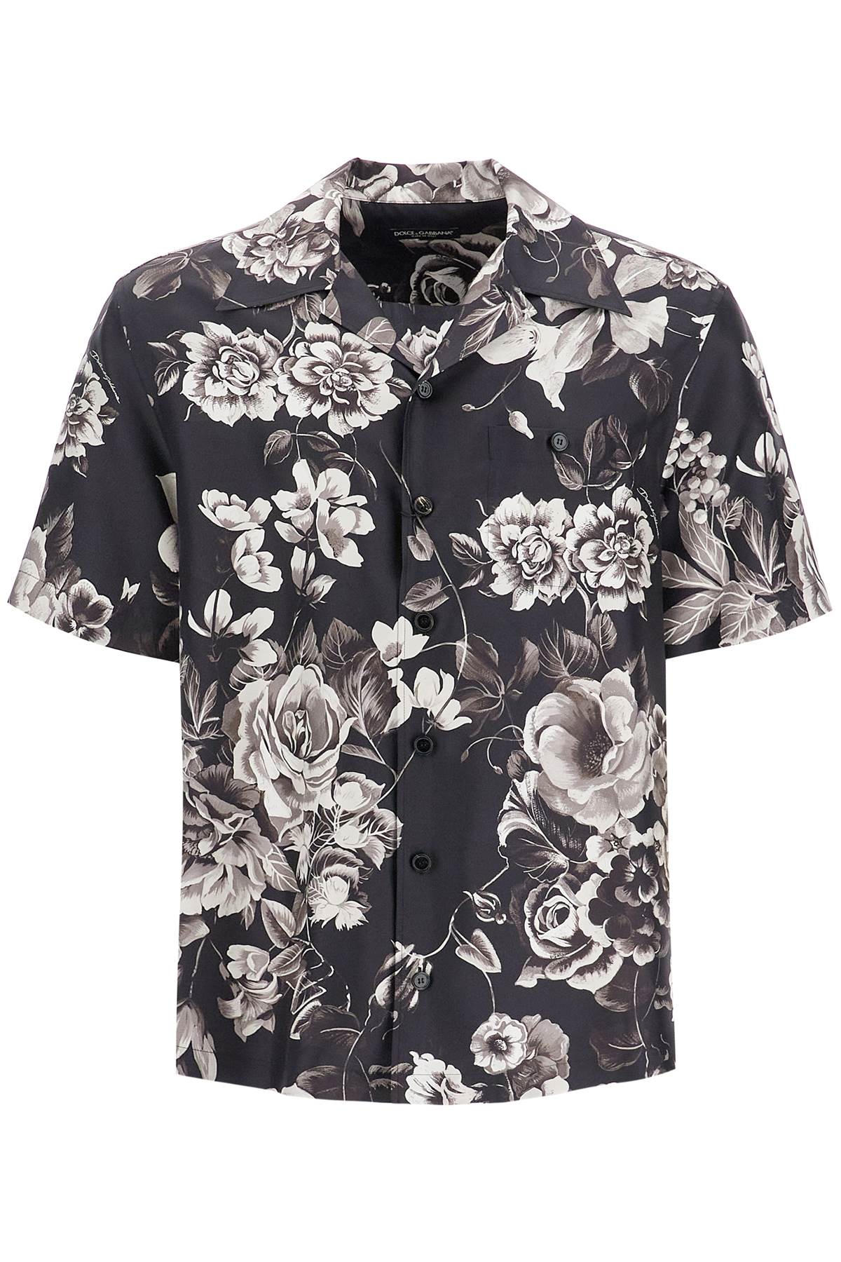 DOLCE & GABBANA Elegant Tropical Silk Floral Shirt