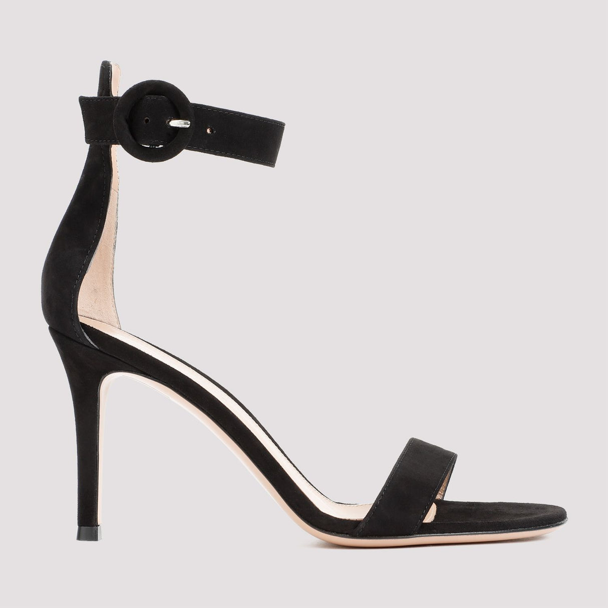 أحذية رائعة من الجلد السوداء للنساء - ارتفاع الكعب 8.5 سم