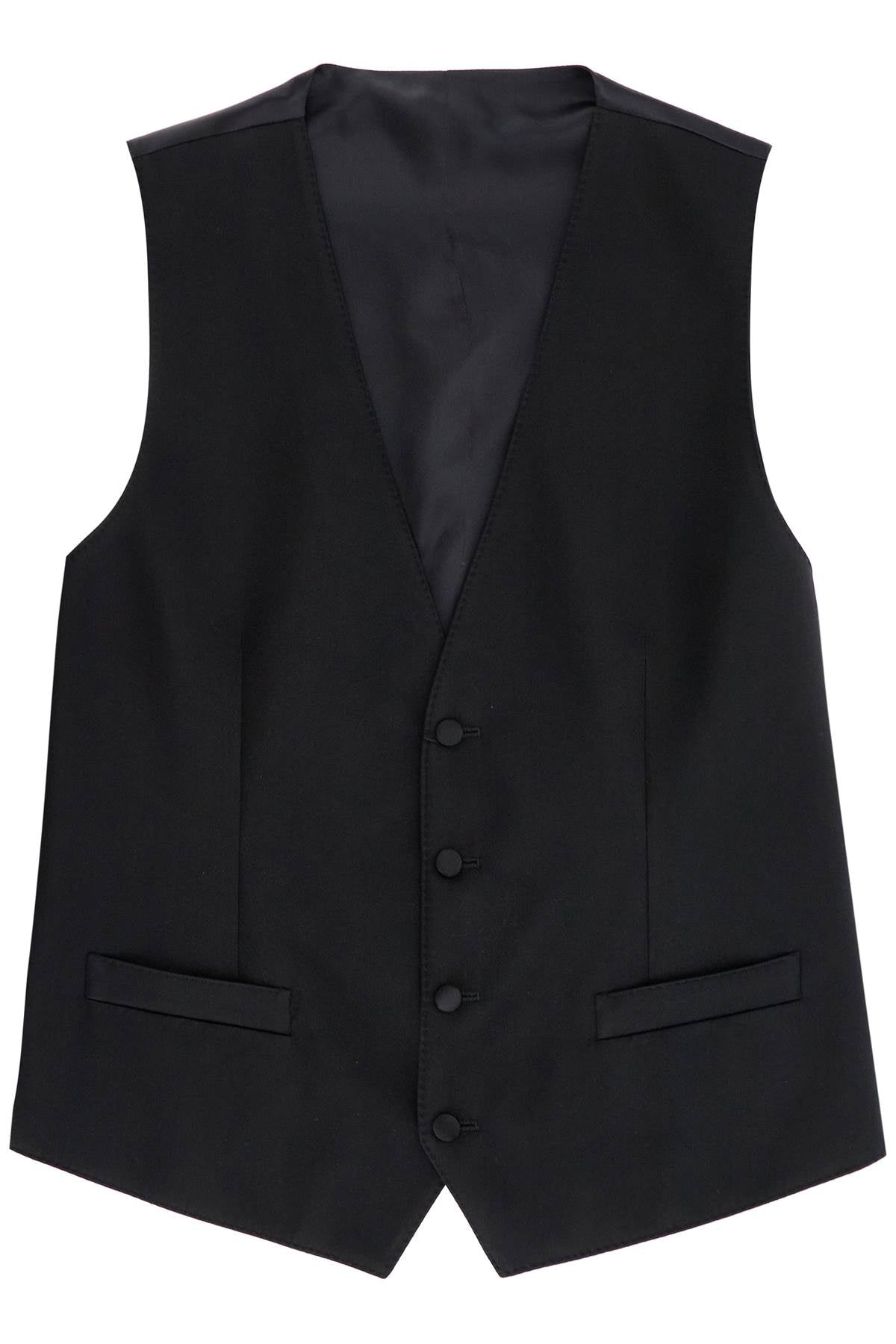 DOLCE & GABBANA Elegant Satin Waistcoat - Size IT 50