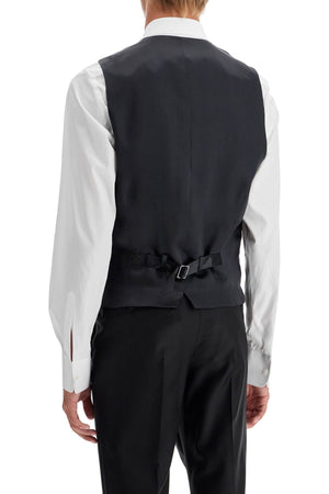 DOLCE & GABBANA Elegant Satin Waistcoat - Size IT 50