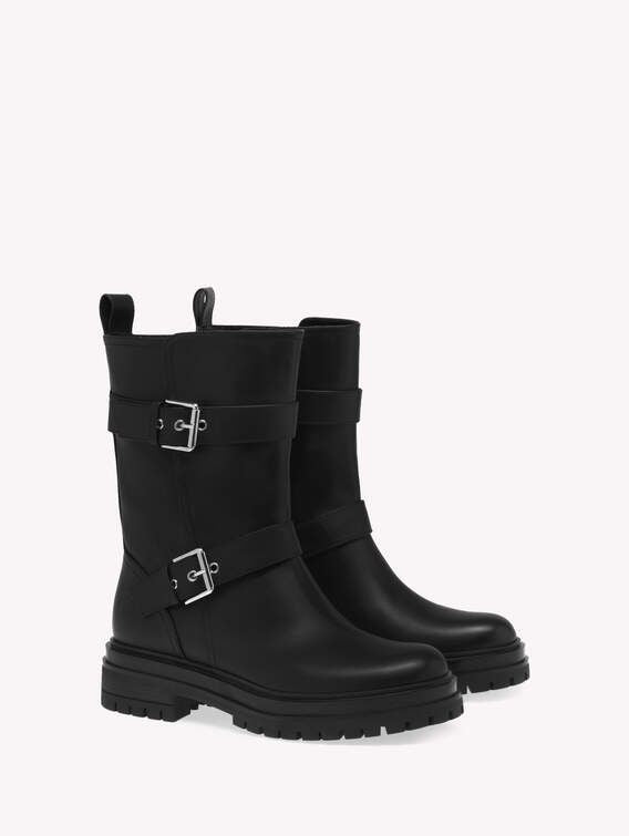 Black Calf Boots for Women