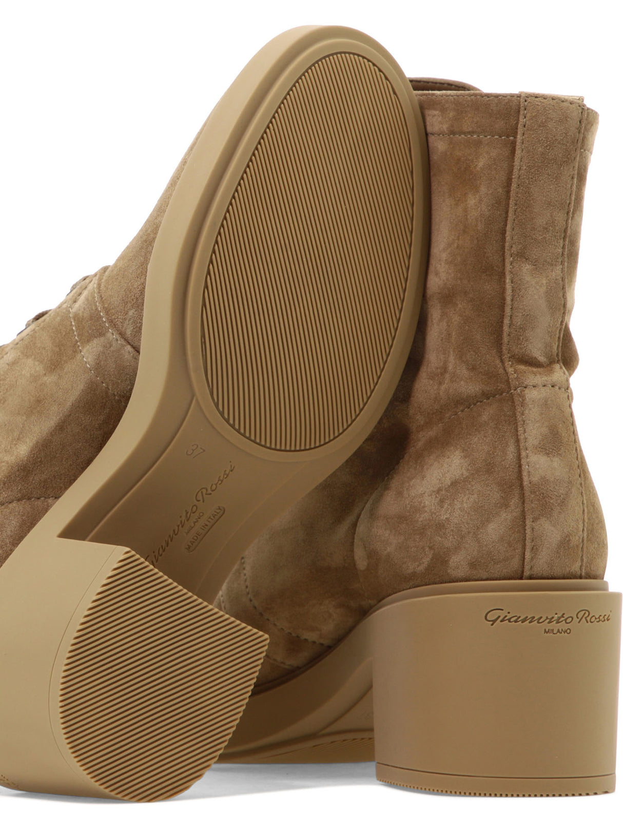 GIANVITO ROSSI Beige Ankle Boots for Women in FW22