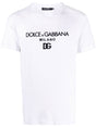 DOLCE & GABBANA Iconic Embroidered Logo Cotton Tee