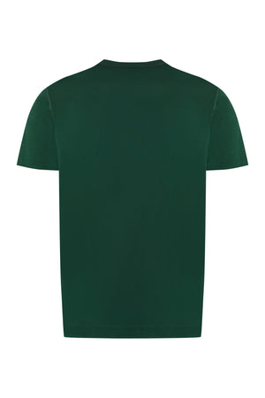 DOLCE & GABBANA Green Cotton Crew-Neck T-Shirt for Men