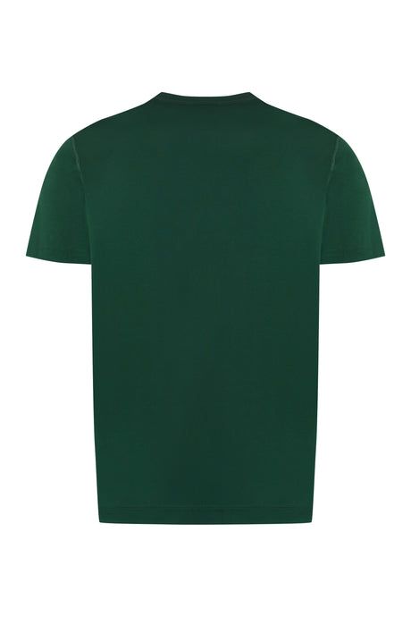 DOLCE & GABBANA Green Cotton Crew-Neck T-Shirt for Men