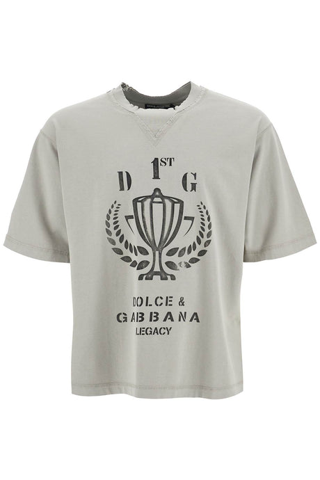 DOLCE & GABBANA Oversized Graphic T-Shirt - Men's Design