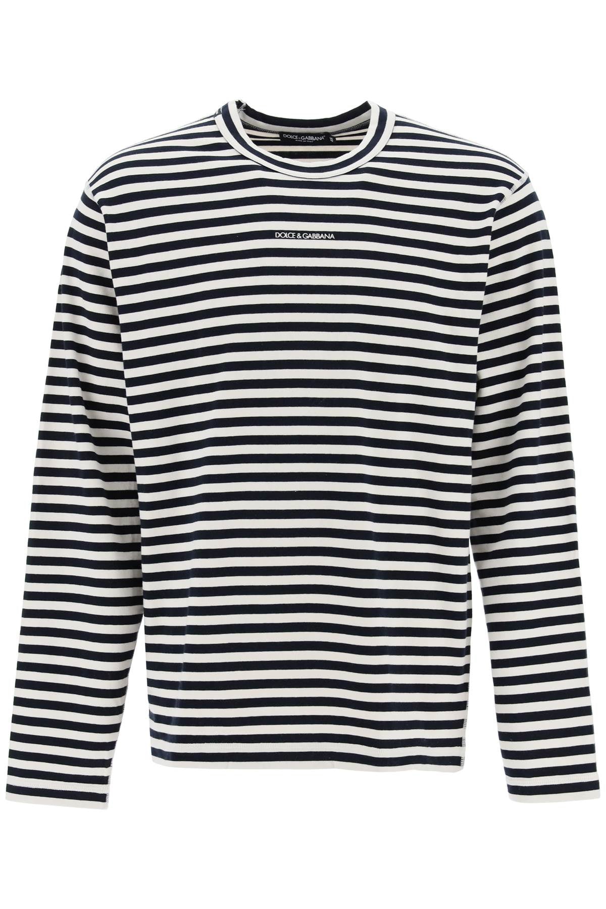 DOLCE & GABBANA Striped Long-Sleeved T-Shirt for Men Inspired by Nautical Style