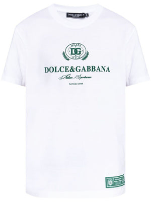 DOLCE & GABBANA Luxury White Cotton T-Shirt for Men