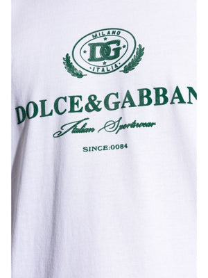 DOLCE & GABBANA Luxury White Cotton T-Shirt for Men