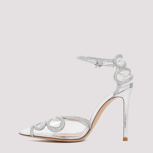 GIANVITO ROSSI Metallic Strass Sandals for Women