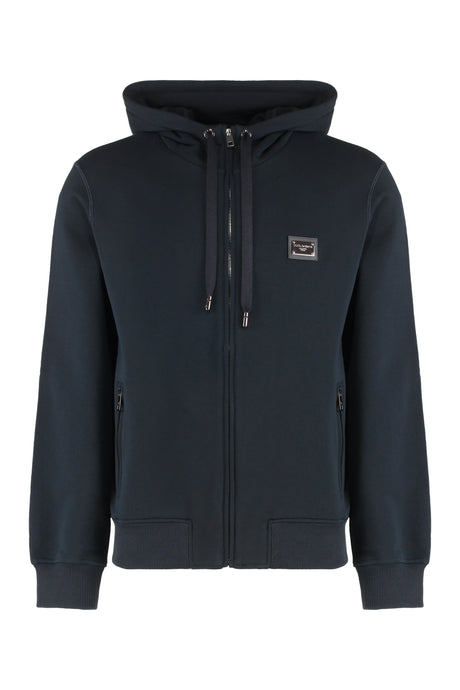 DOLCE & GABBANA Men's Cotton Full Zip Hoodie