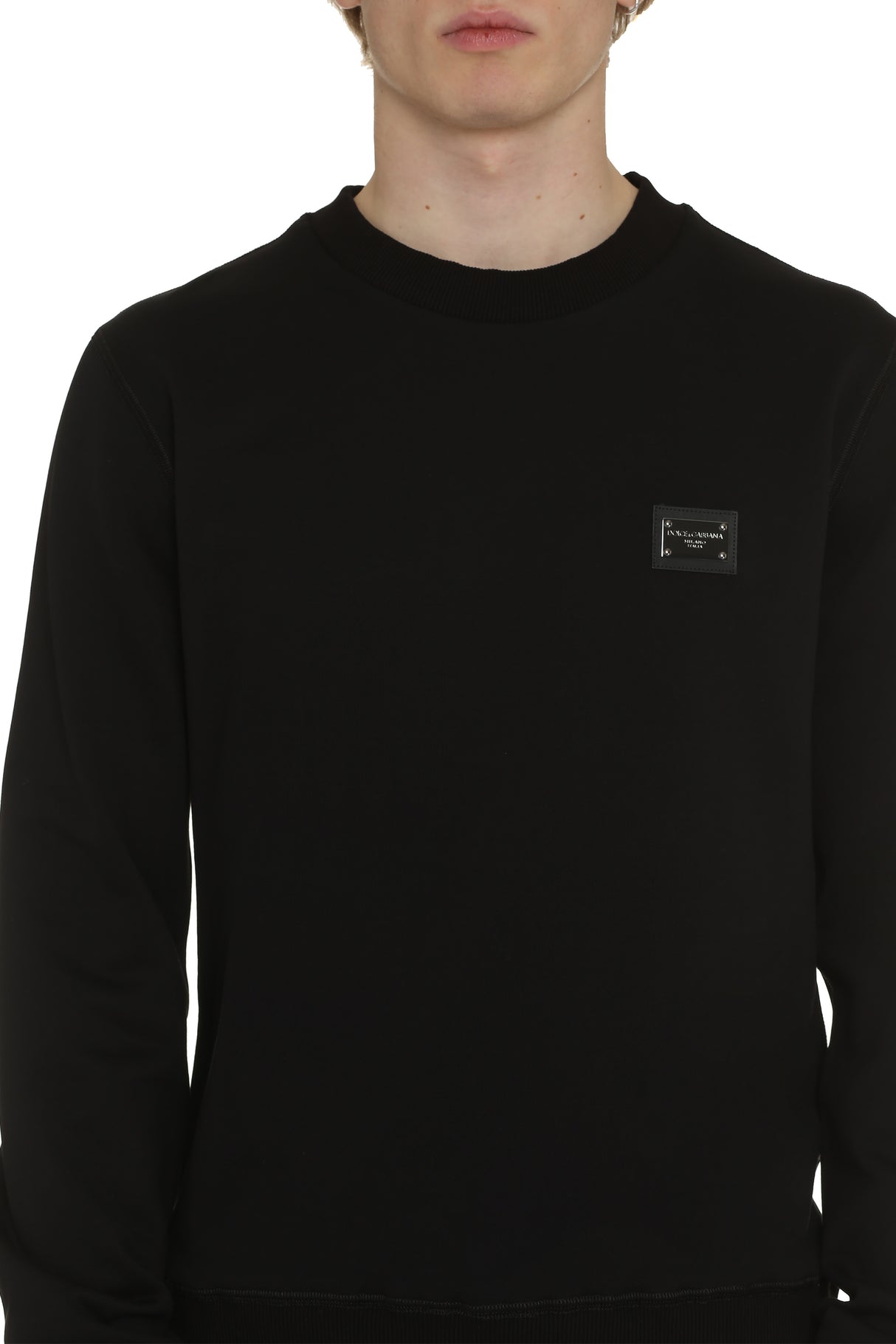 DOLCE & GABBANA Classic Cotton Crew-Neck Sweatshirt