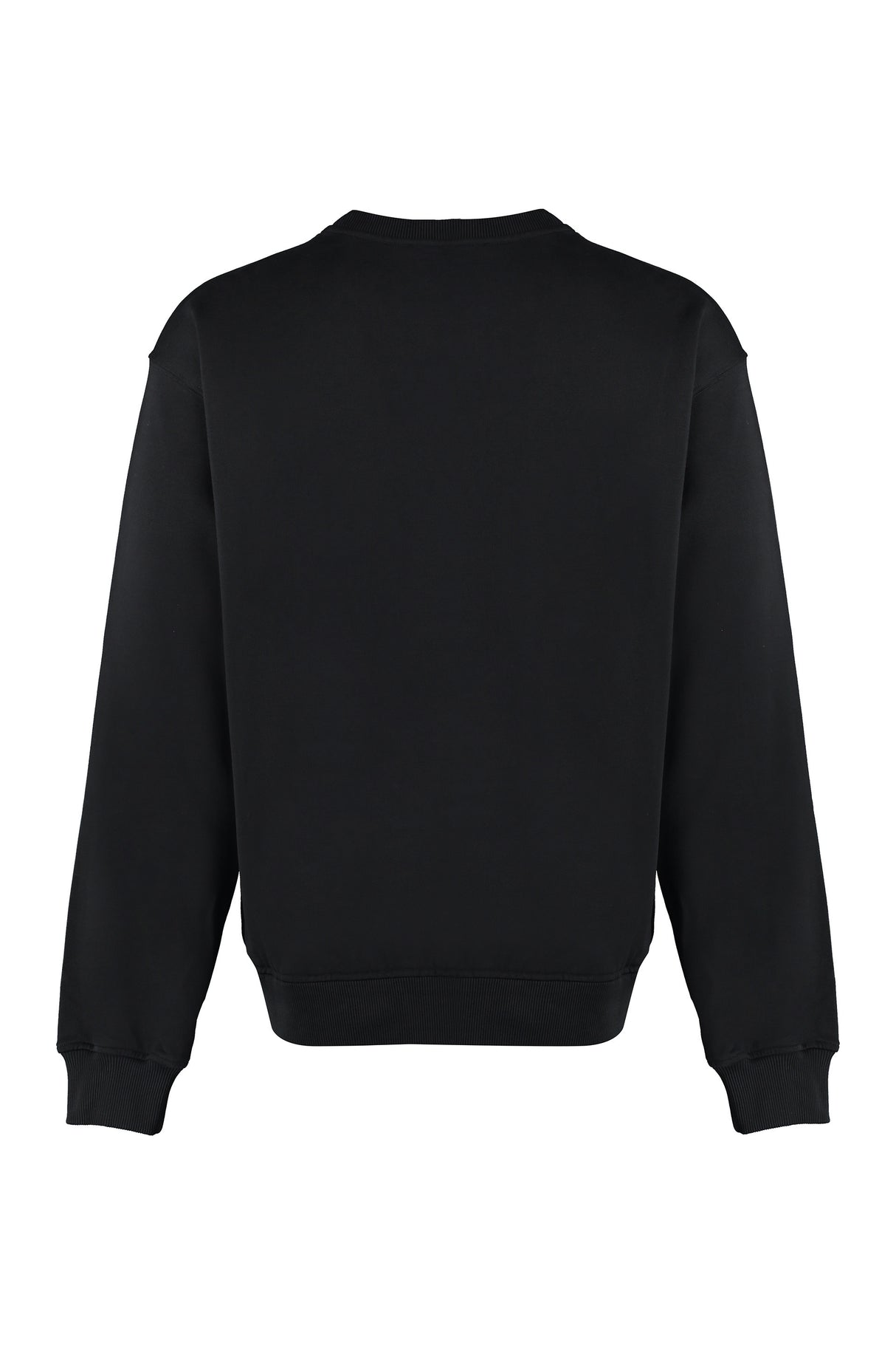 DOLCE & GABBANA Black Cotton Crew-Neck Sweatshirt for Men