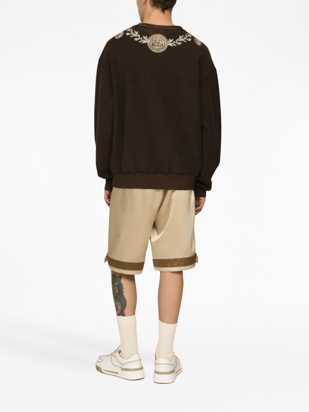 Men's Graphic-Print Cotton Sweatshirt in Brown for FW23