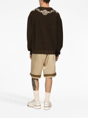 Men's Graphic-Print Cotton Sweatshirt in Brown for FW23