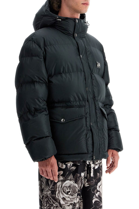 DOLCE & GABBANA Luxury Quilted Hooded Jacket for Men