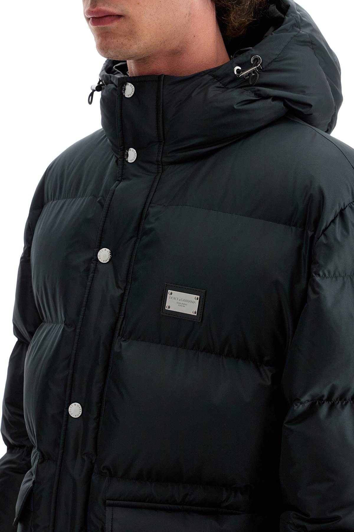 DOLCE & GABBANA Luxury Quilted Hooded Jacket for Men