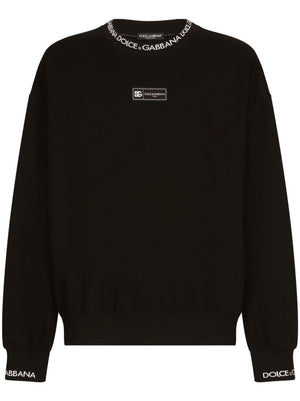 DOLCE & GABBANA Stylish Men's Black Sweater for 2024 Season