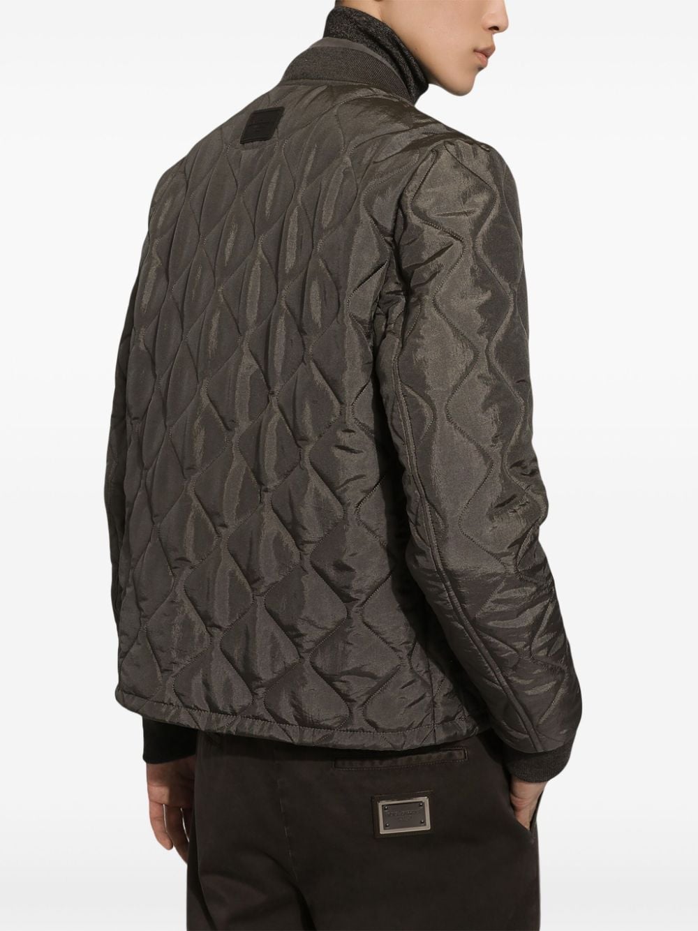 DOLCE & GABBANA Men's Quilted Bomber Jacket