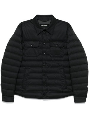 DOLCE & GABBANA Logo-Patch Puffer Jacket for Men - Stylish Outerwear