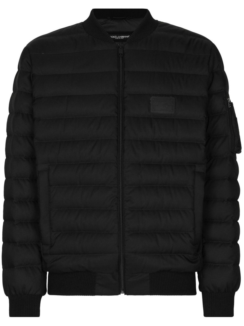 DOLCE & GABBANA Men's Logo-Appliqué Puffer Jacket