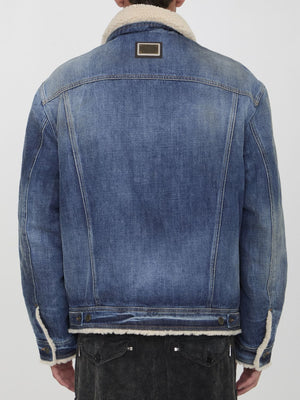 DOLCE & GABBANA Vintage-Inspired Denim Jacket - Regular Fit