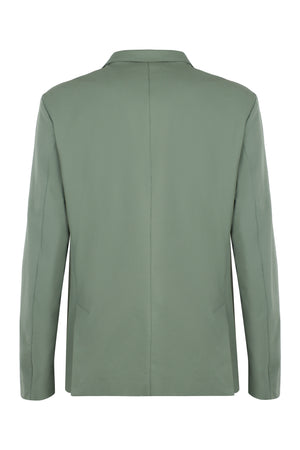 HERNO Green Single-Breasted Two-Button Jacket for Men - SS24