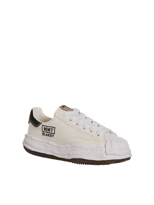 MAISON MIHARA YASUHIRO	 Men's White Leather Low Top Sneakers - Carryover 2024 Collection