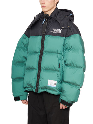 MAISON MIHARA YASUHIRO	 Green Oversize Puffer Jacket for Men - FW24 Collection