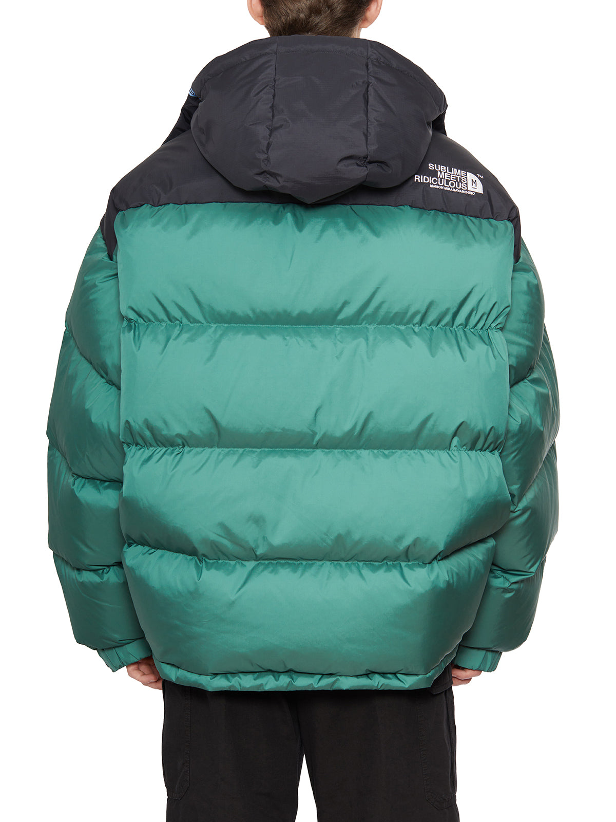 MAISON MIHARA YASUHIRO	 Green Oversize Puffer Jacket for Men - FW24 Collection