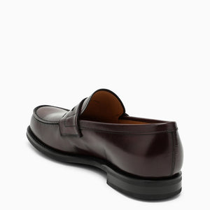 CHURCH'S Classic Burgundy Leather Loafer - Timeless Style