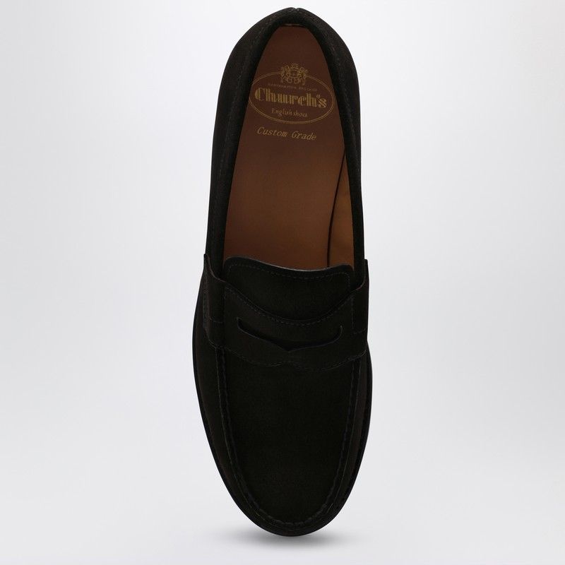 loafer หนังกลับสีน้ำตาลหรูหรา