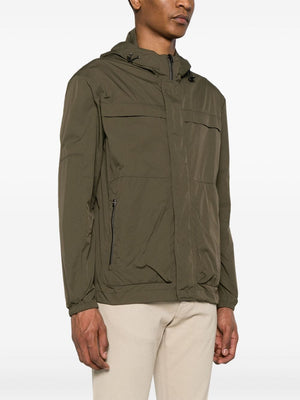 HERNO Green Military Jacket for Men - SS24 Collection