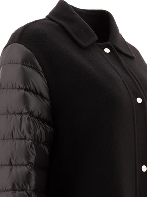 HERNO Elegant Long Sleeve Wool-Blend Down Jacket