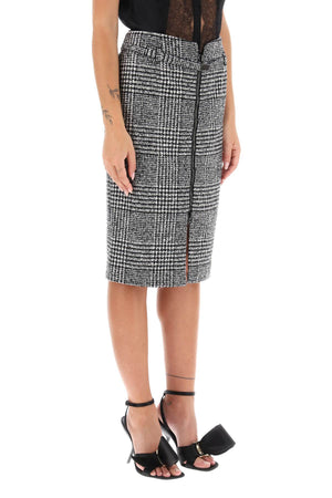 TOM FORD Trendy Plaid Skirt for Women in Luxurious Wool Blend