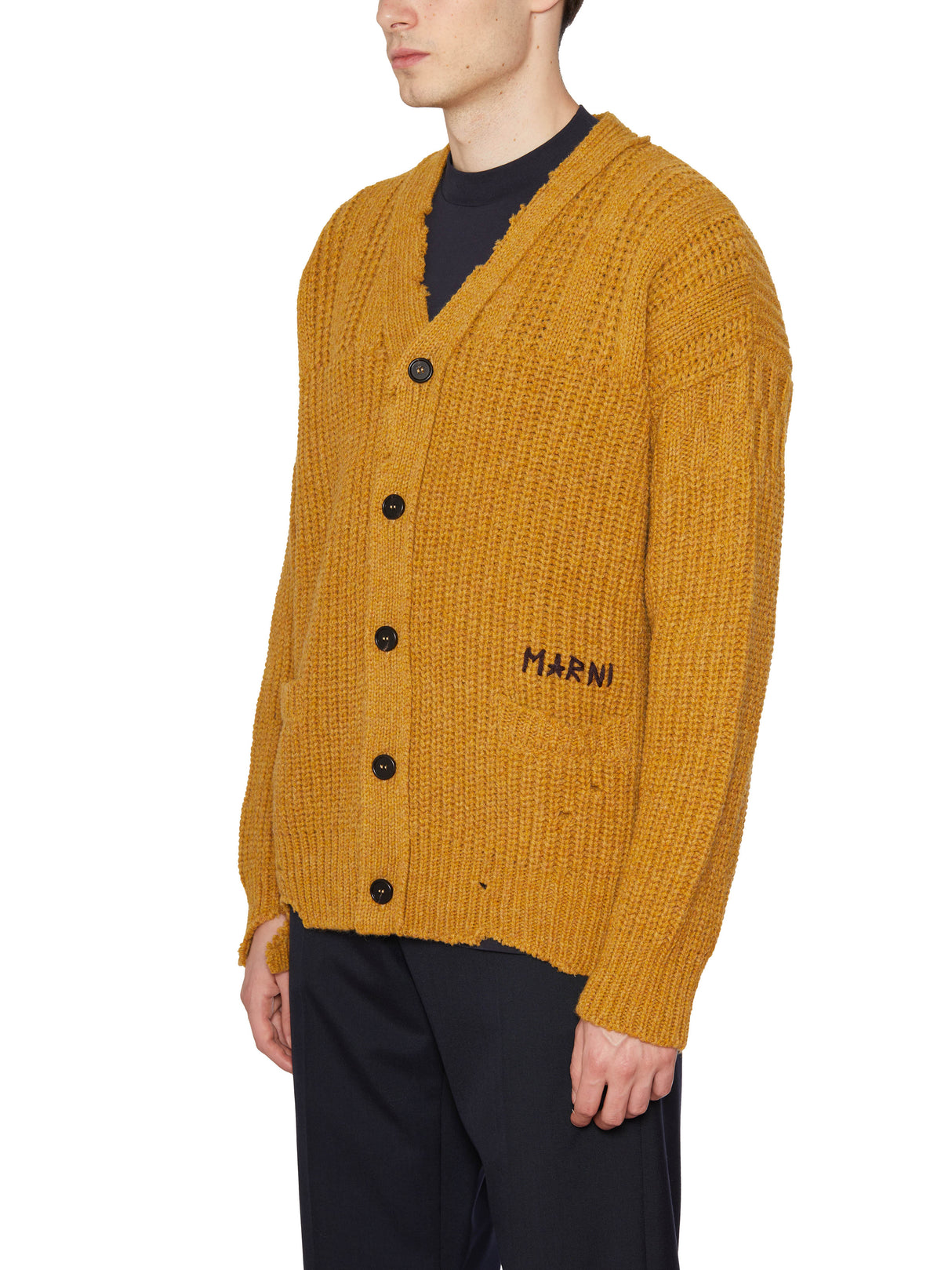 MARNI Fall/Winter '23 Mohair Logo Cardigan for Men