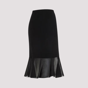 TOM FORD Stunning Black Viscose Skirt for Women - SS24 Collection