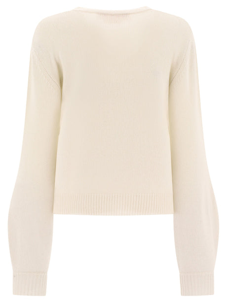 MARNI Luxurious Cashmere Sweater for Women - White, FW24