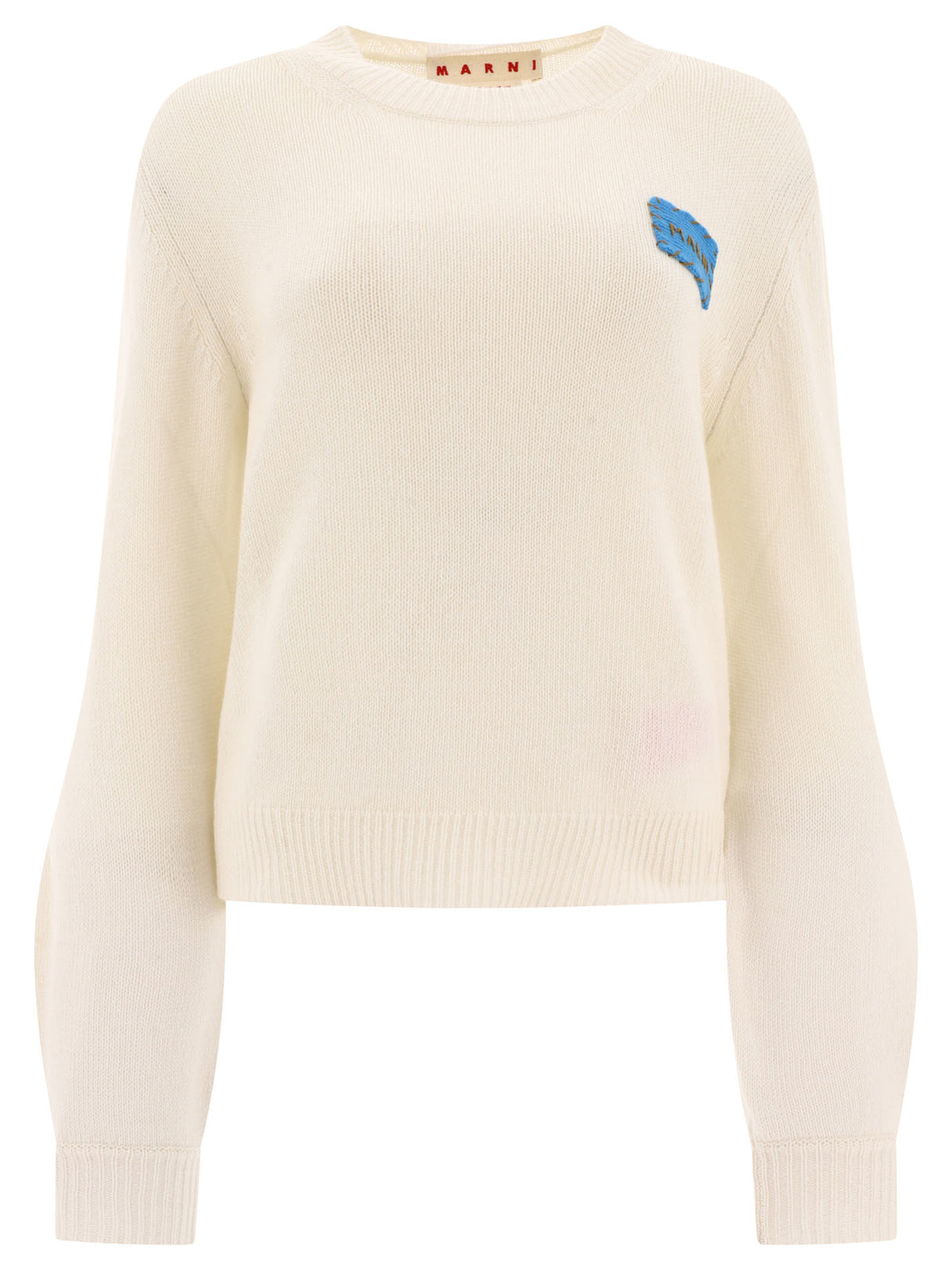 MARNI Luxurious Cashmere Sweater for Women - White, FW24