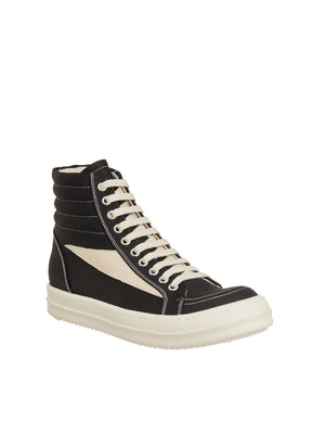 High Top Vintage Sneakers for Women in Classic Black