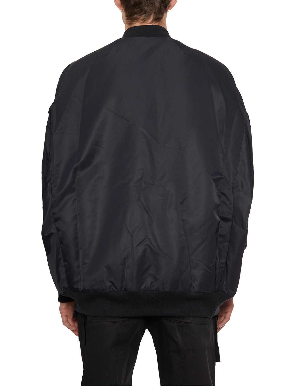 Jumbo Flight Bomber Jacket in Black - FW23 Collection