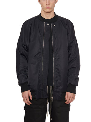 Jumbo Flight Bomber Jacket in Black - FW23 Collection